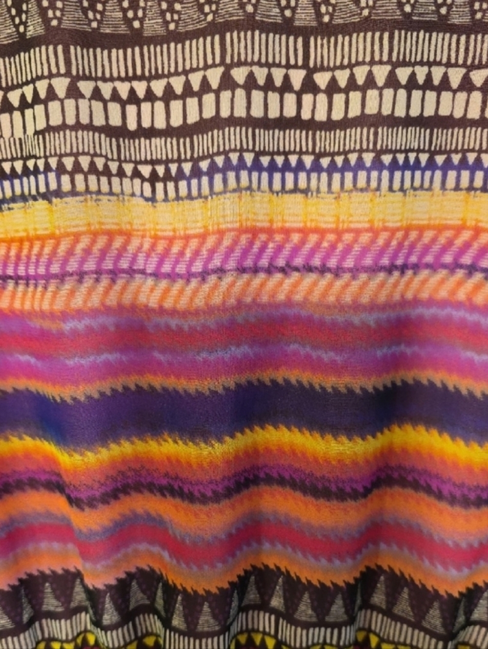 Vibrant MultiColor Striped Mini Babydoll Dress Boho, Festival, Fairycore, Summer - Picture 10 of 11